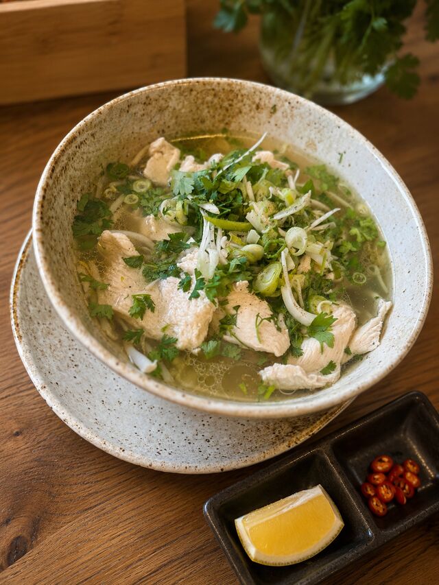 Pho Nudelsuppe mit Huhn (Nr. 41)