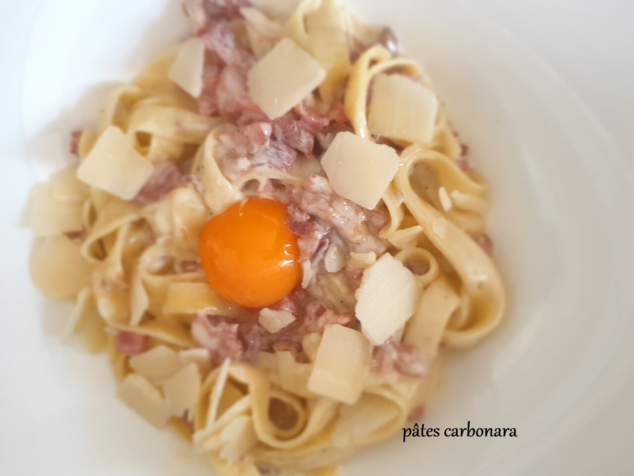 PÂTES CARBONARA ( à la carte )