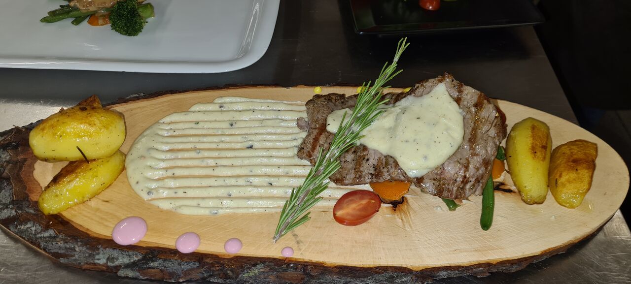 Rumpsteak in Trüffel-Crem-Soße 