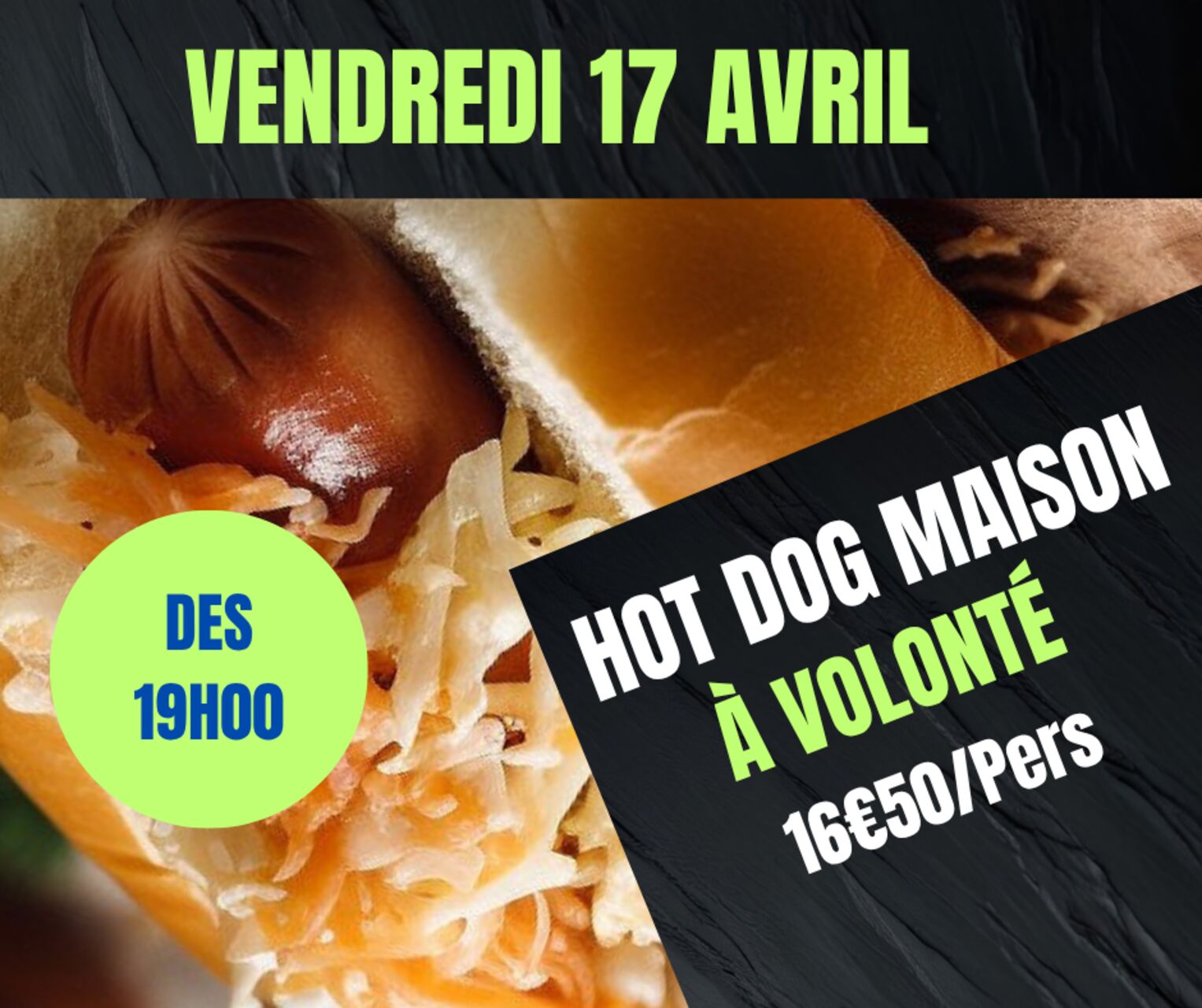 HOT DOG MAISON À VOLONTÉ