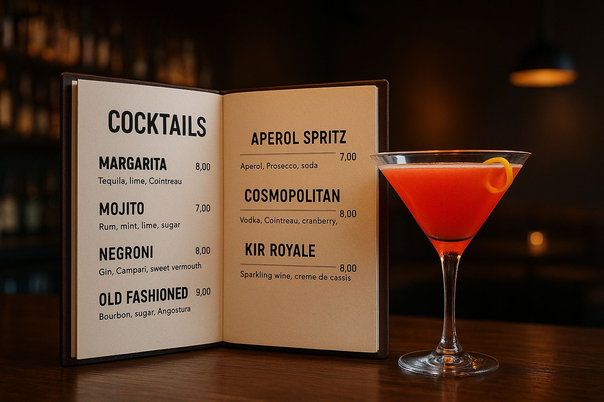 Cocktails a libro aperto al VIBE Lounge Bar: Un'esperienza da vivere