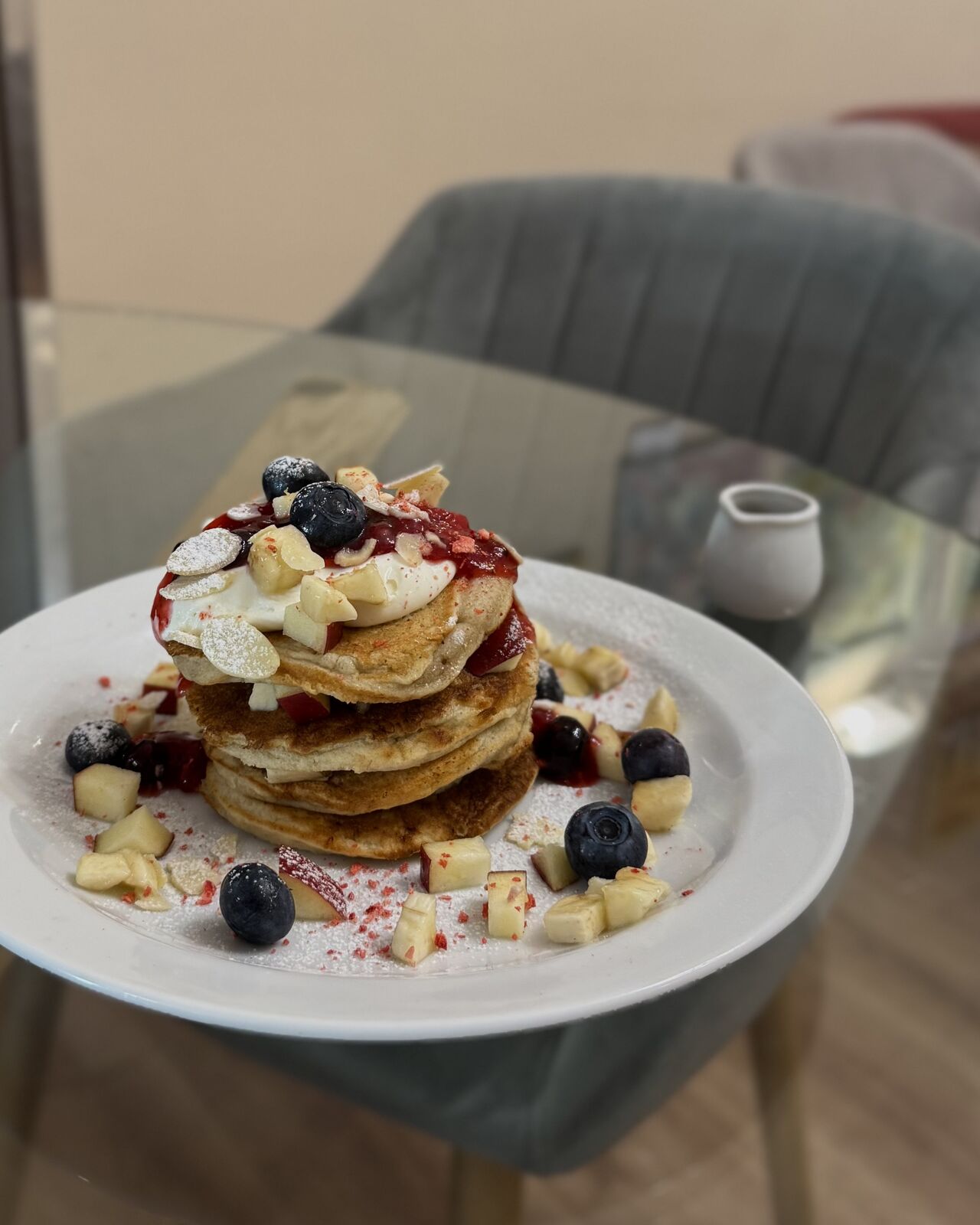 Banánové lívance s mascarpone