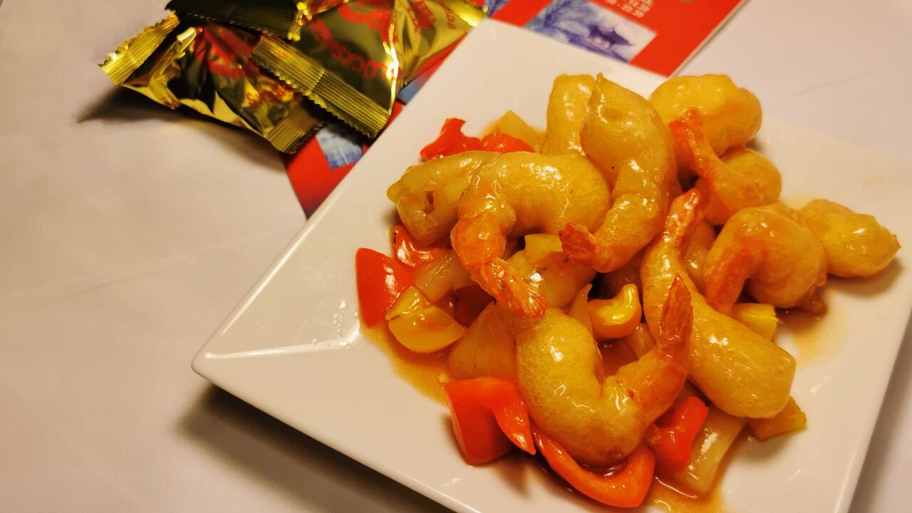 Gamberetti in agrodolce