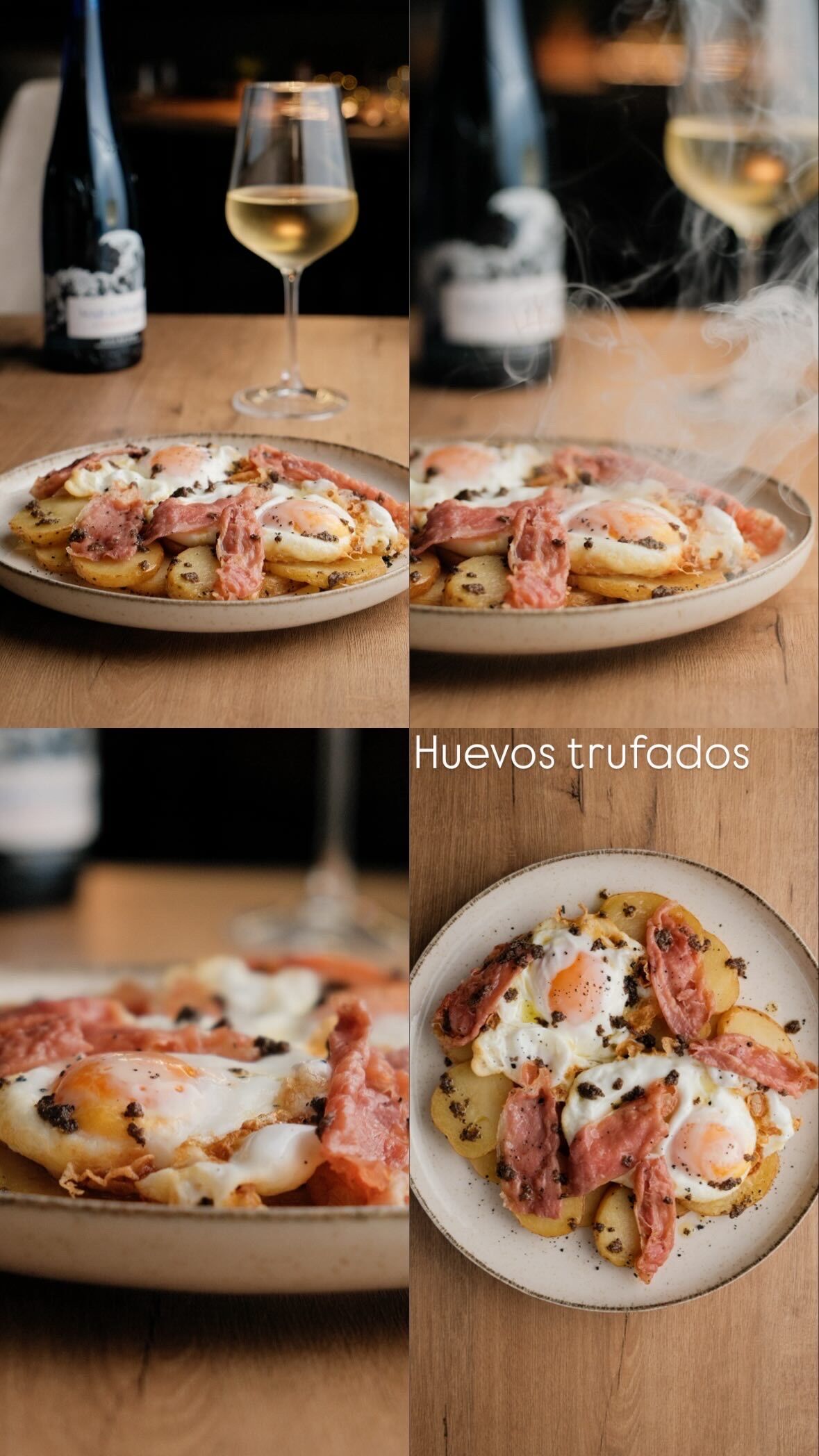 Huevos trufados con jamón