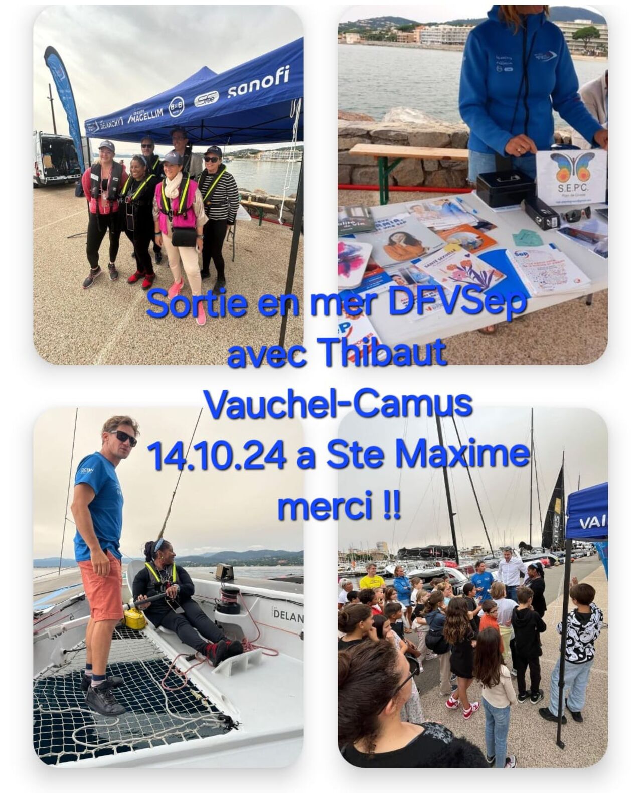 Sortie en mer 83 avec l'équipe défi voile SEP!!