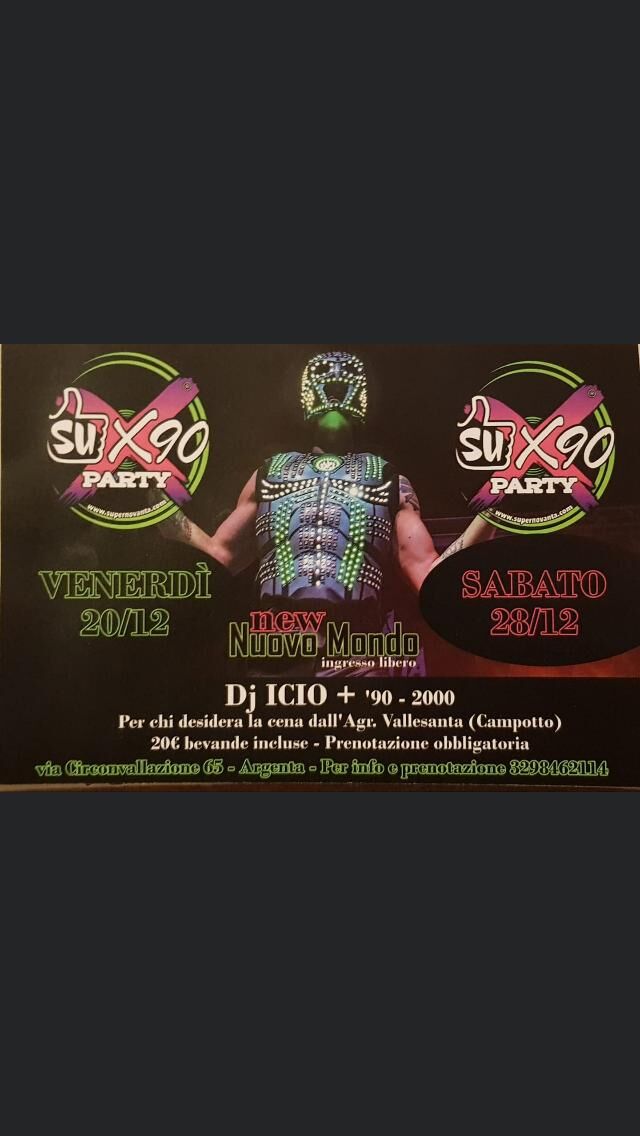 Locandina di venerdì 20 Dicembre e Sabato 28 Dicembre 2019