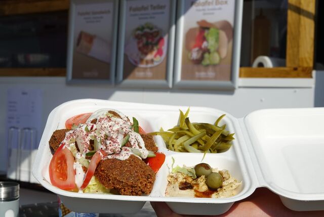 Falafel-Teller. 6€