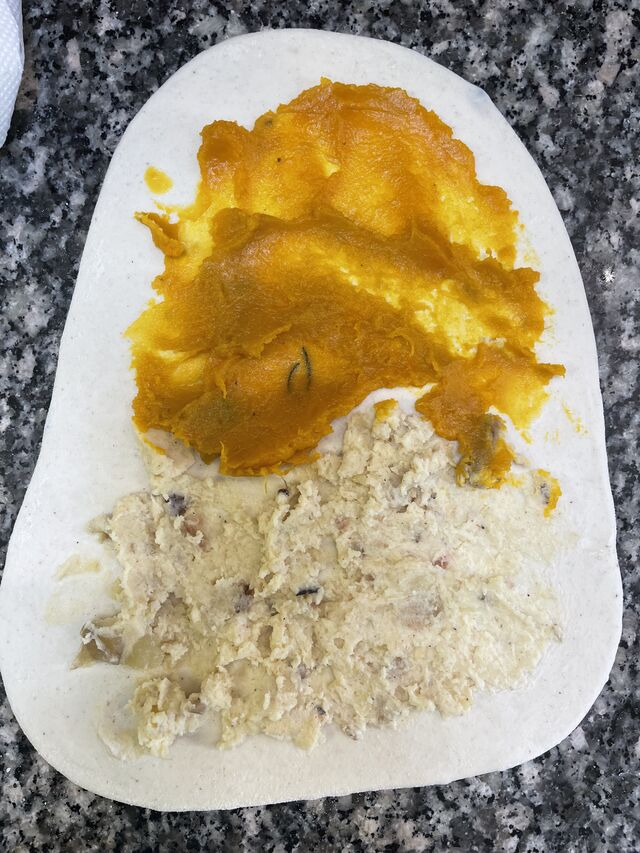 Crescione crema di zucca e patata