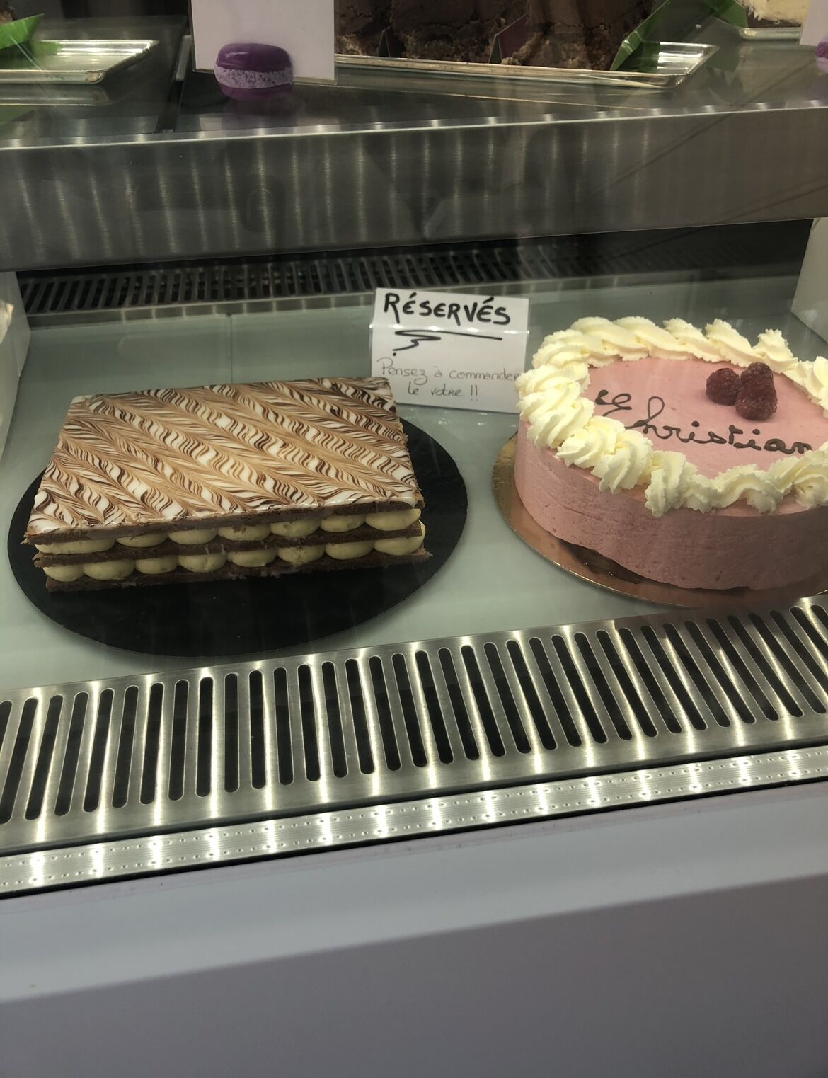 Millefeuille et framboisier 