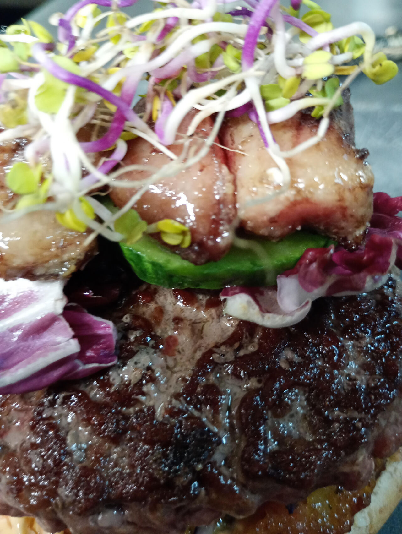 Burger a l'os à moelle