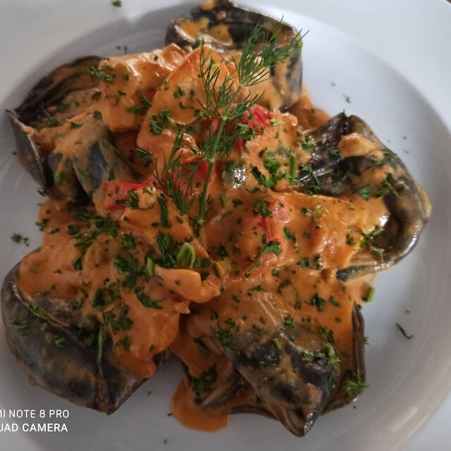 Tortelloni al Salmone: Tortelloni gefüllte mit Lachs in Aurorasoße