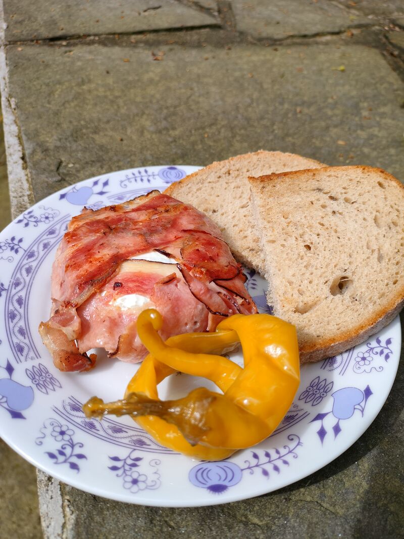 grilovaný hermelín