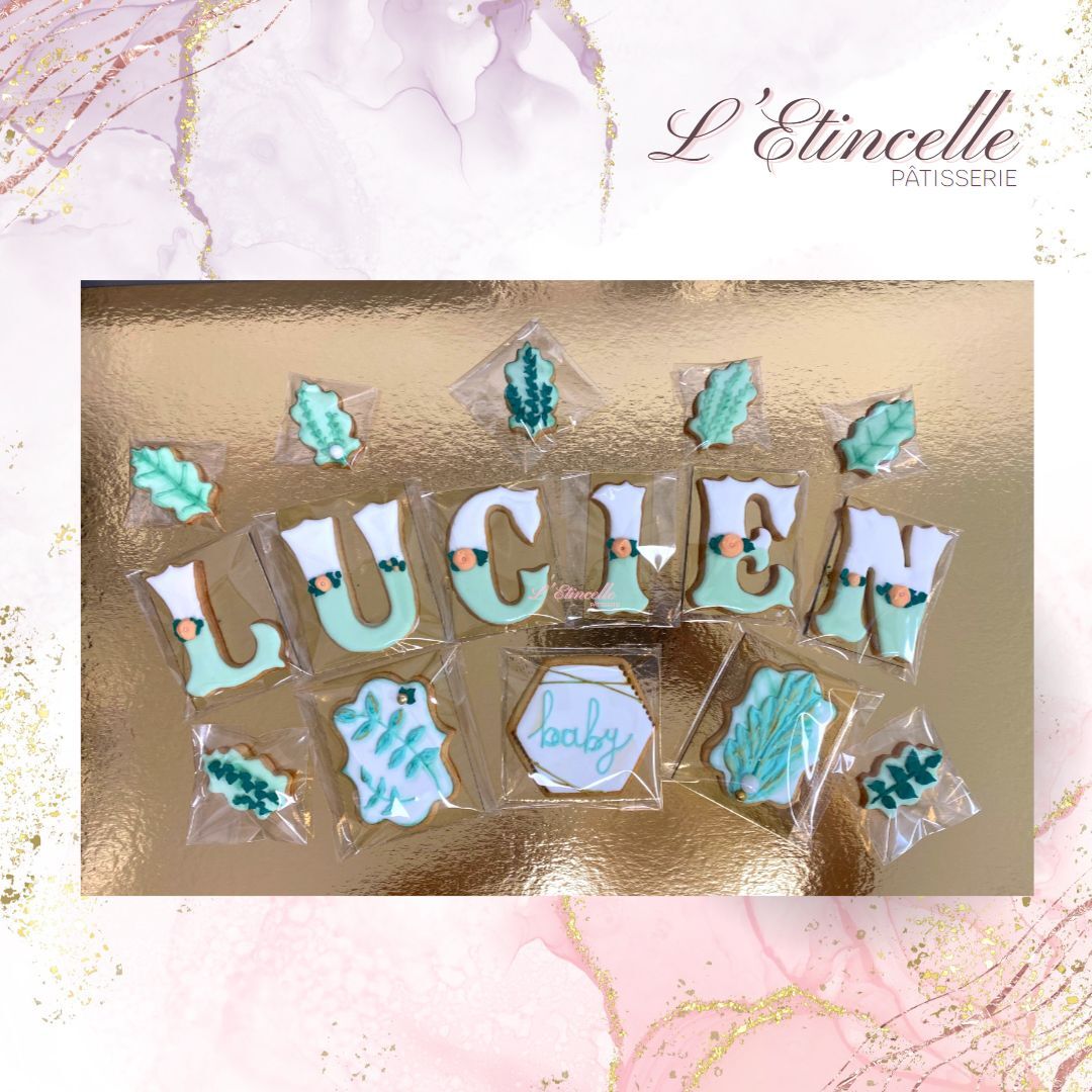 Sablés glaçage royal Baby Shower garçon 