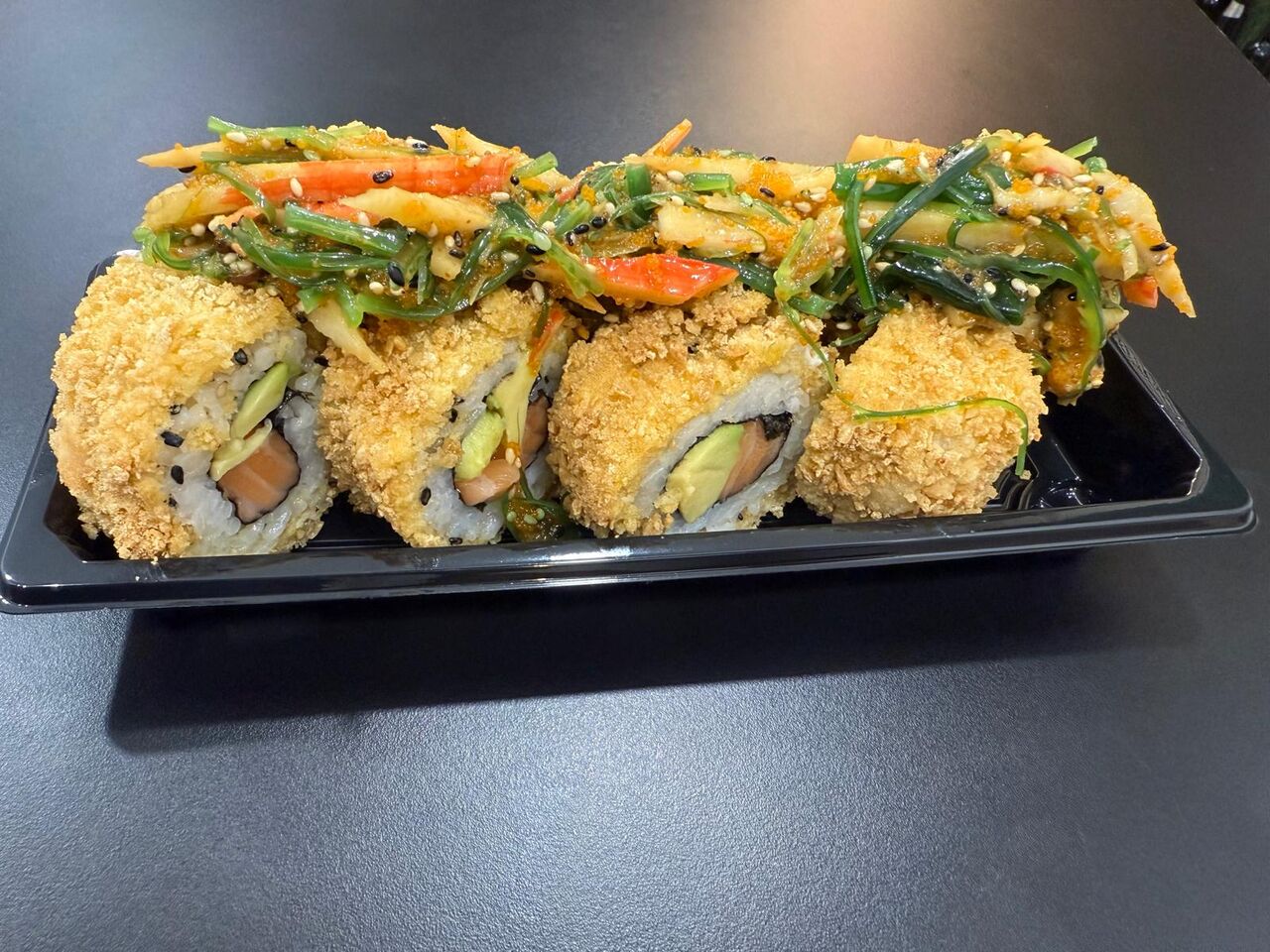 california salmon topping dinamita 