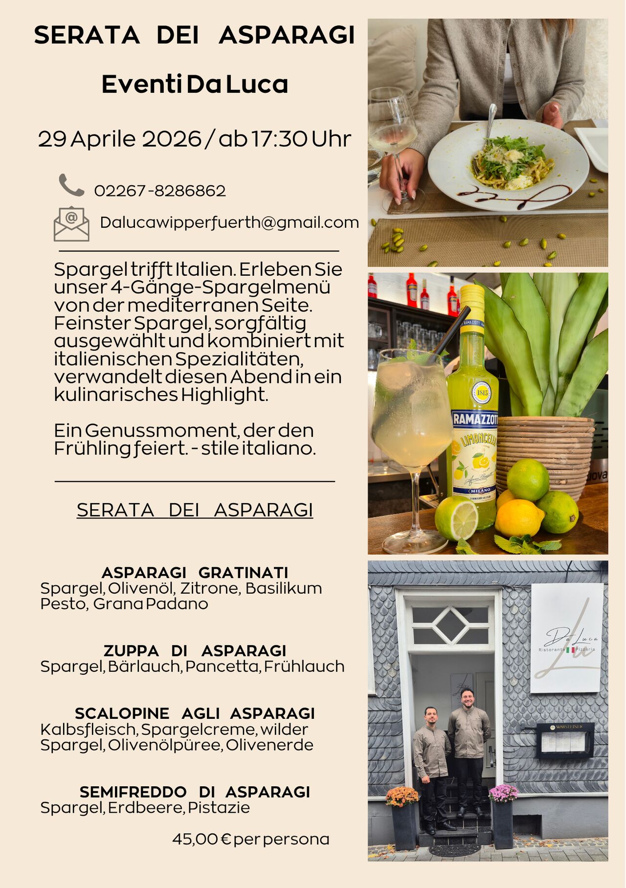 Serata dei asparagi