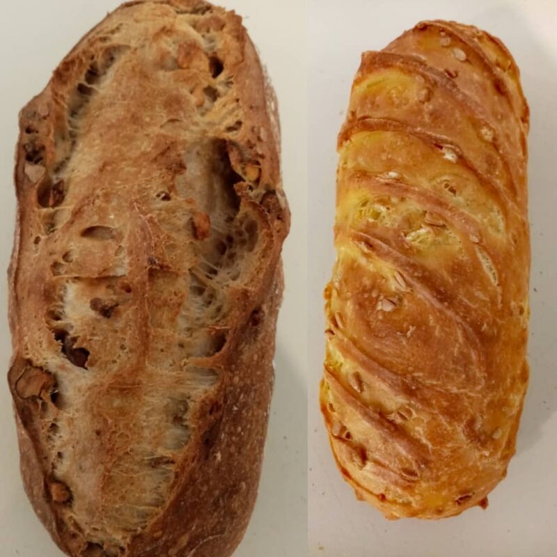 Le pain aux noix et le pain au maïs