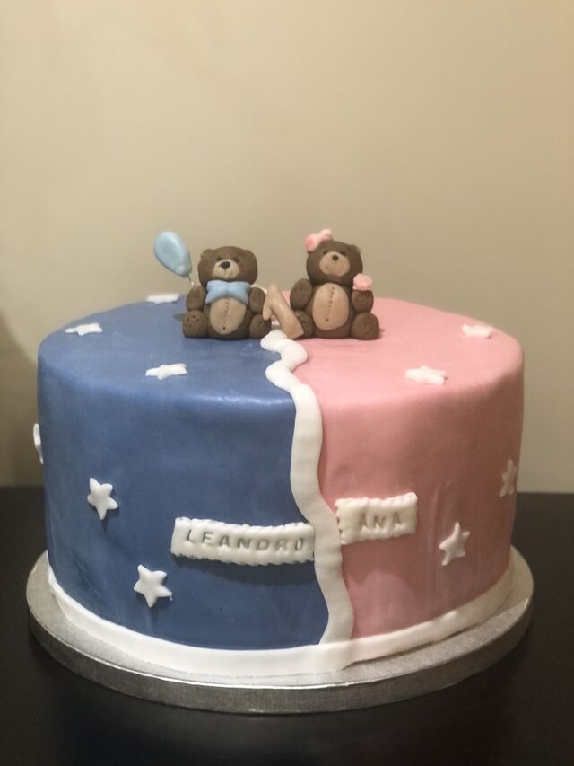 Cake design oursons garçon , fille 