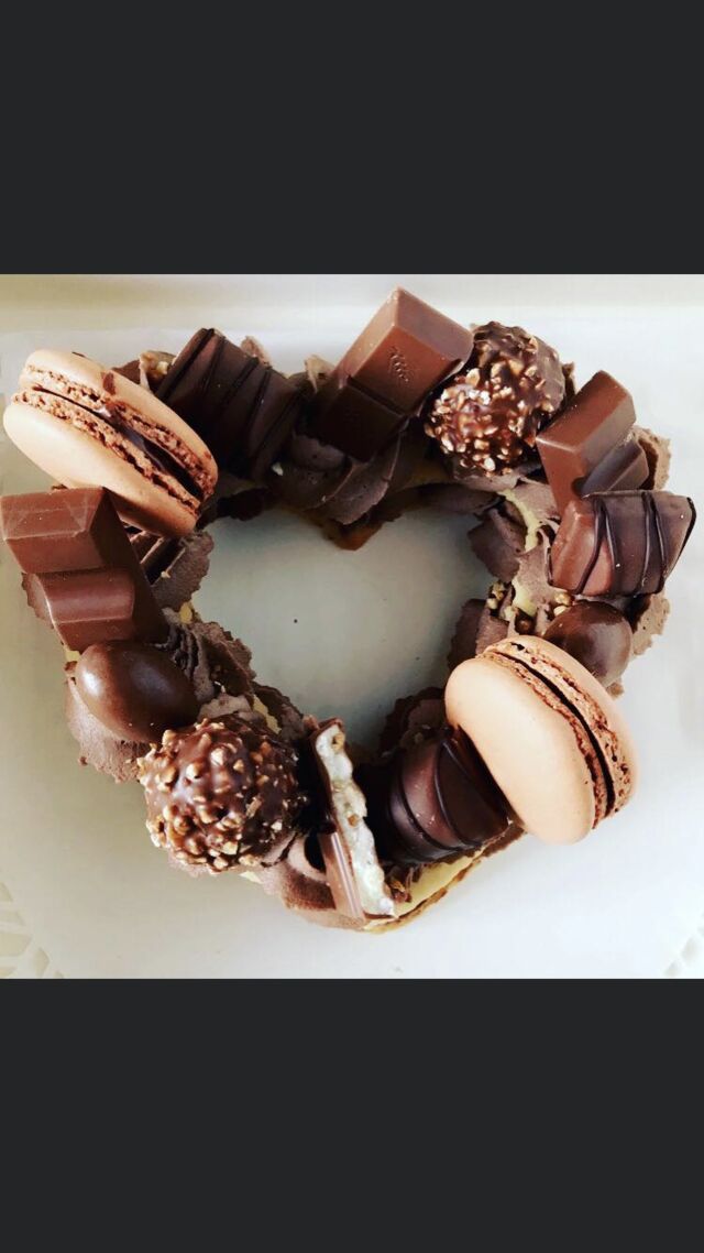 Heart cake Chocolat Kinder 