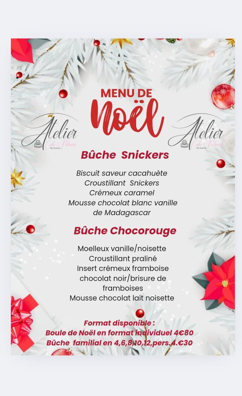 Menu des bûches