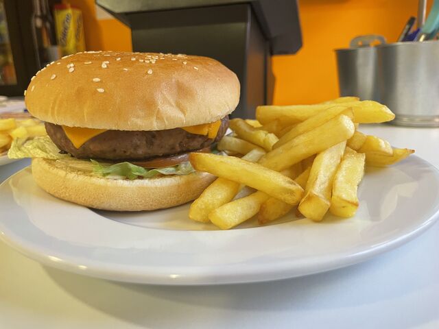 American classic hamburger