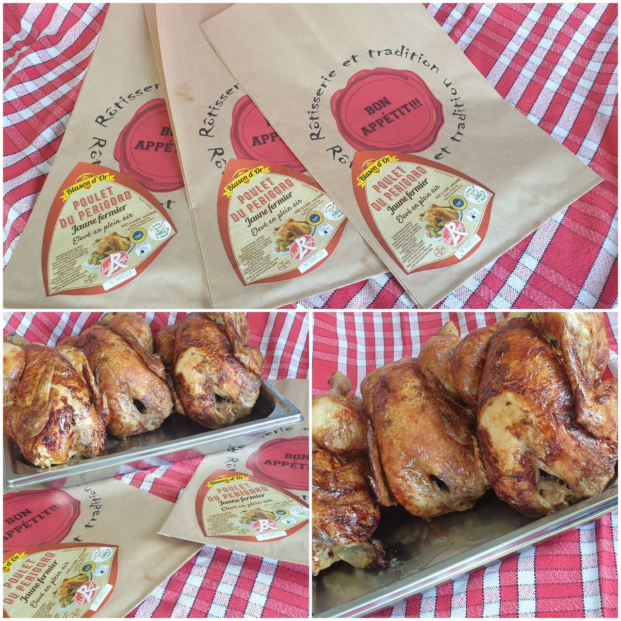 Poulet fermier label rouge.
