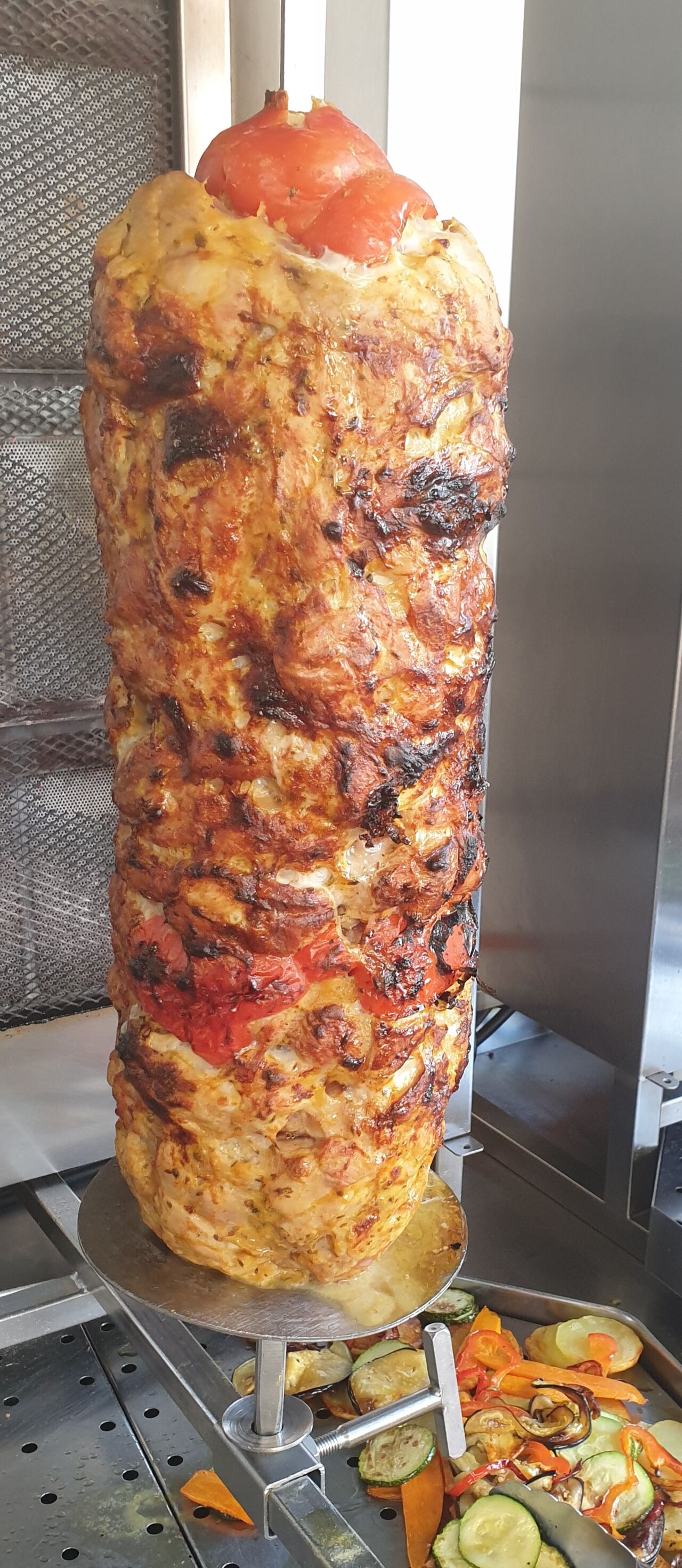 knuspriger Chickenspieß