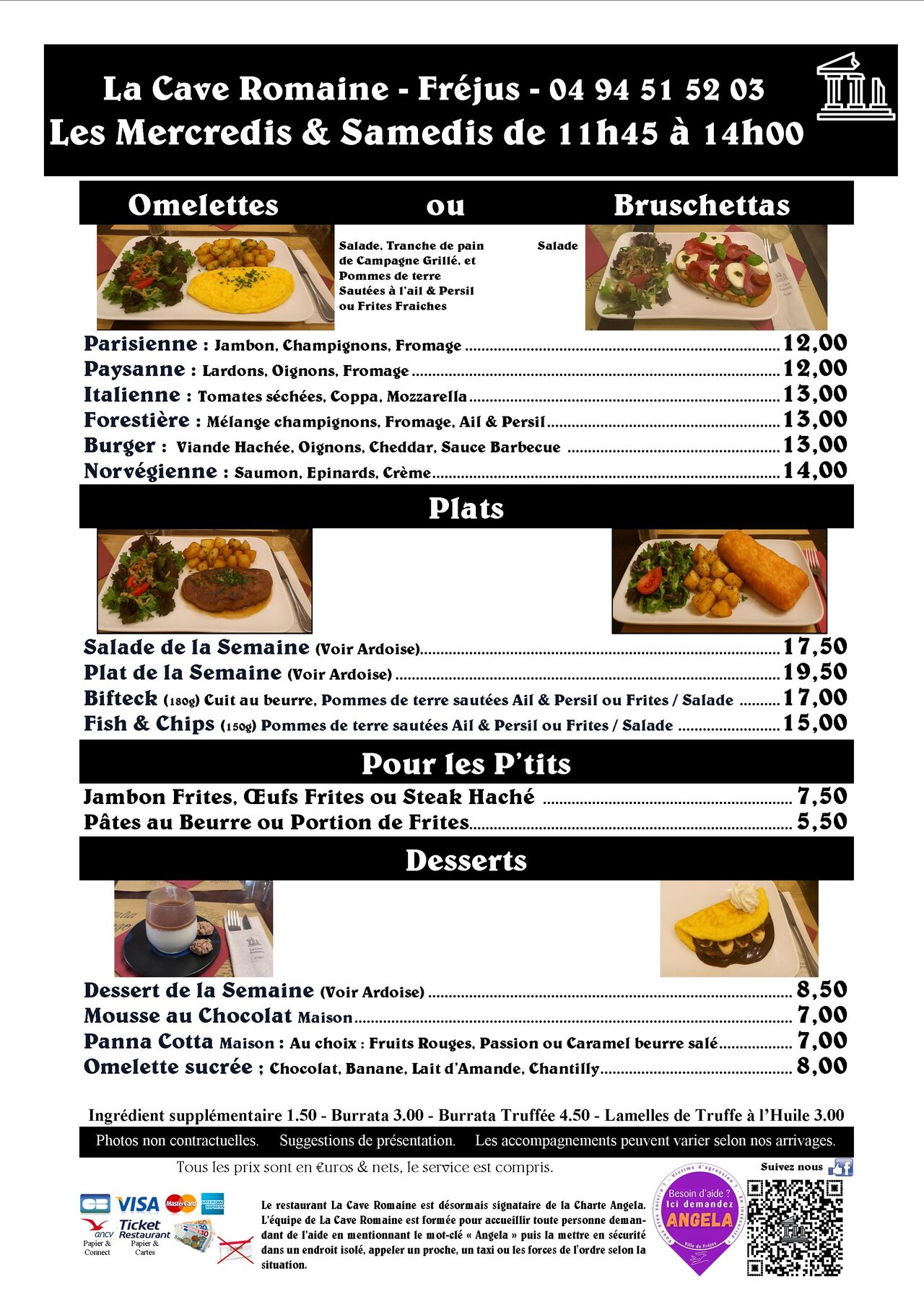 Mercredis et Samedis le Midi