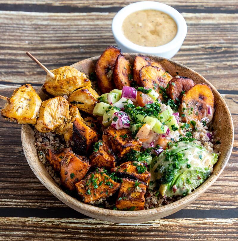 Djouka délice au poulet fumé au bois de hêtre