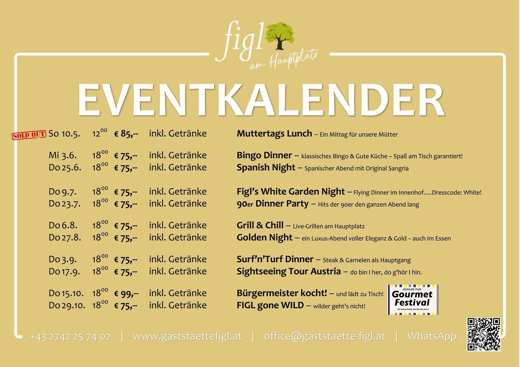 NEU - FIGL’S GalaDinner – Genuss trifft Erlebnis! 🍽️✨