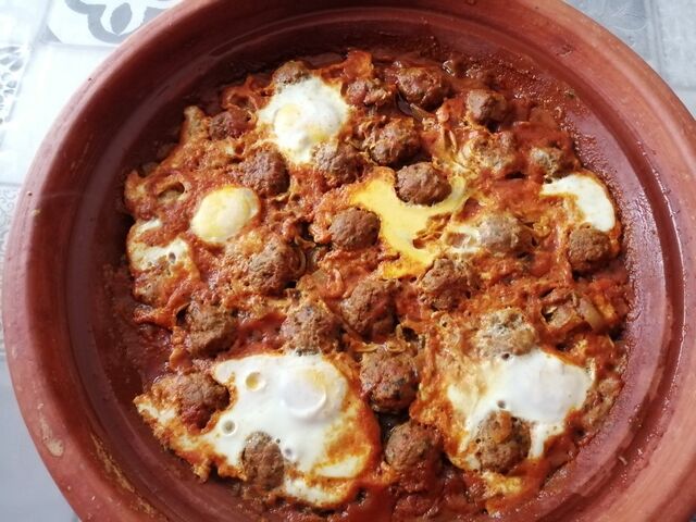 Tajine boulettes Œufs