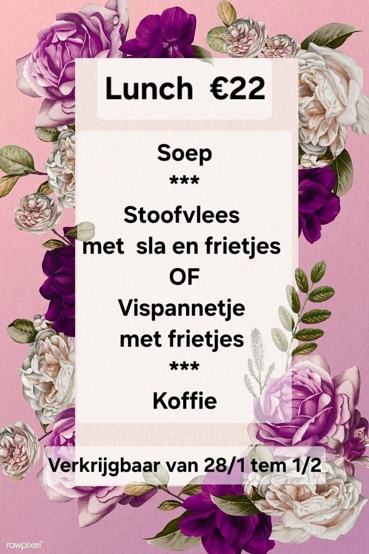 Lunch week 28 januari