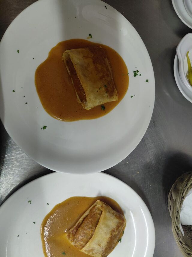 CREPES RELLENOS DE HONGOS