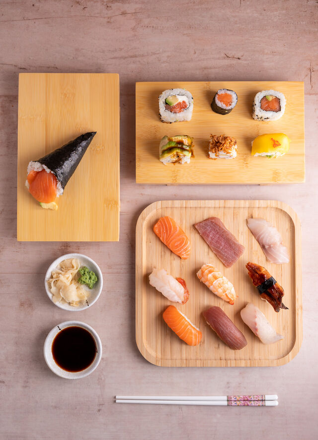 Mix di Nigiri, Uramaki e Temaki