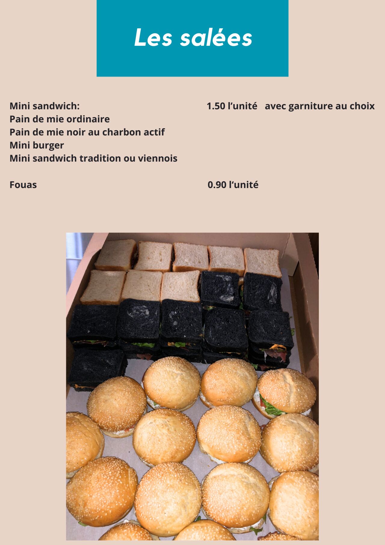 Nos mignardises salées
