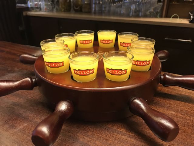 la roulette russe du galopin, 9 rhum orange, 1 rhum orange au piment antillais...