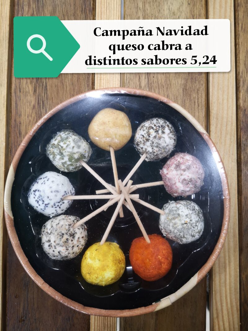 Bolas queso de cabra varios gustos