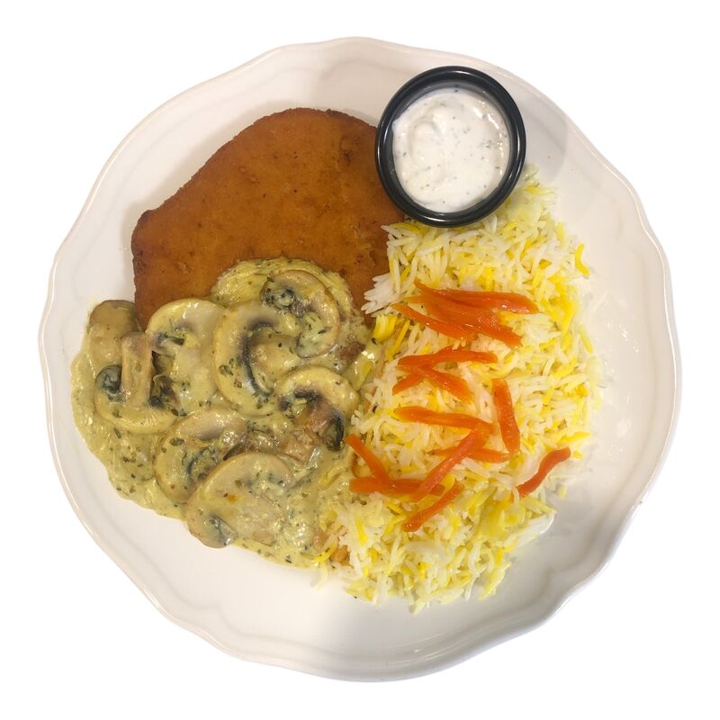 Schnitzel Basmati Reis