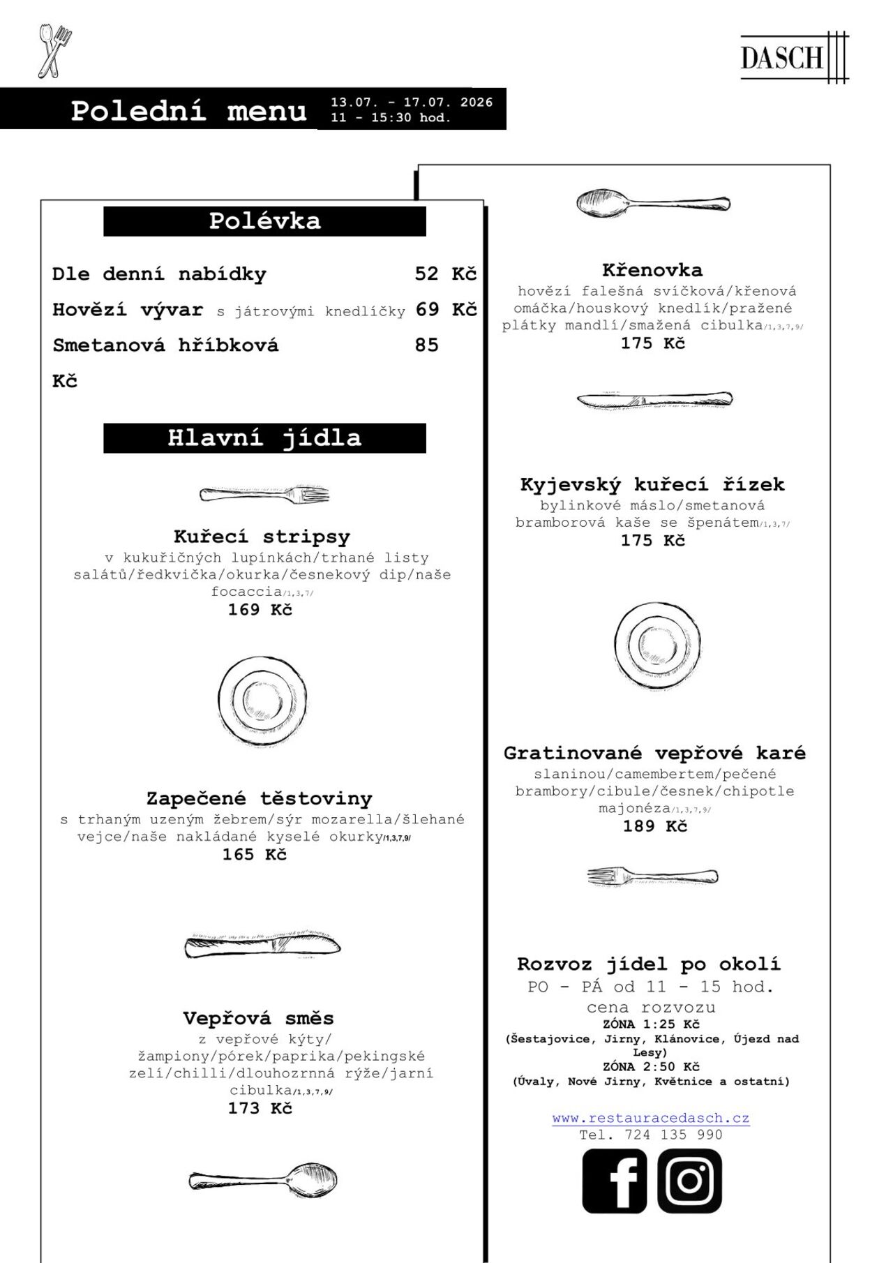 Polední menu