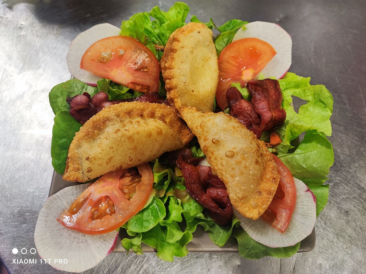 Raviolis de chèvre aux feuilles de Gyoza