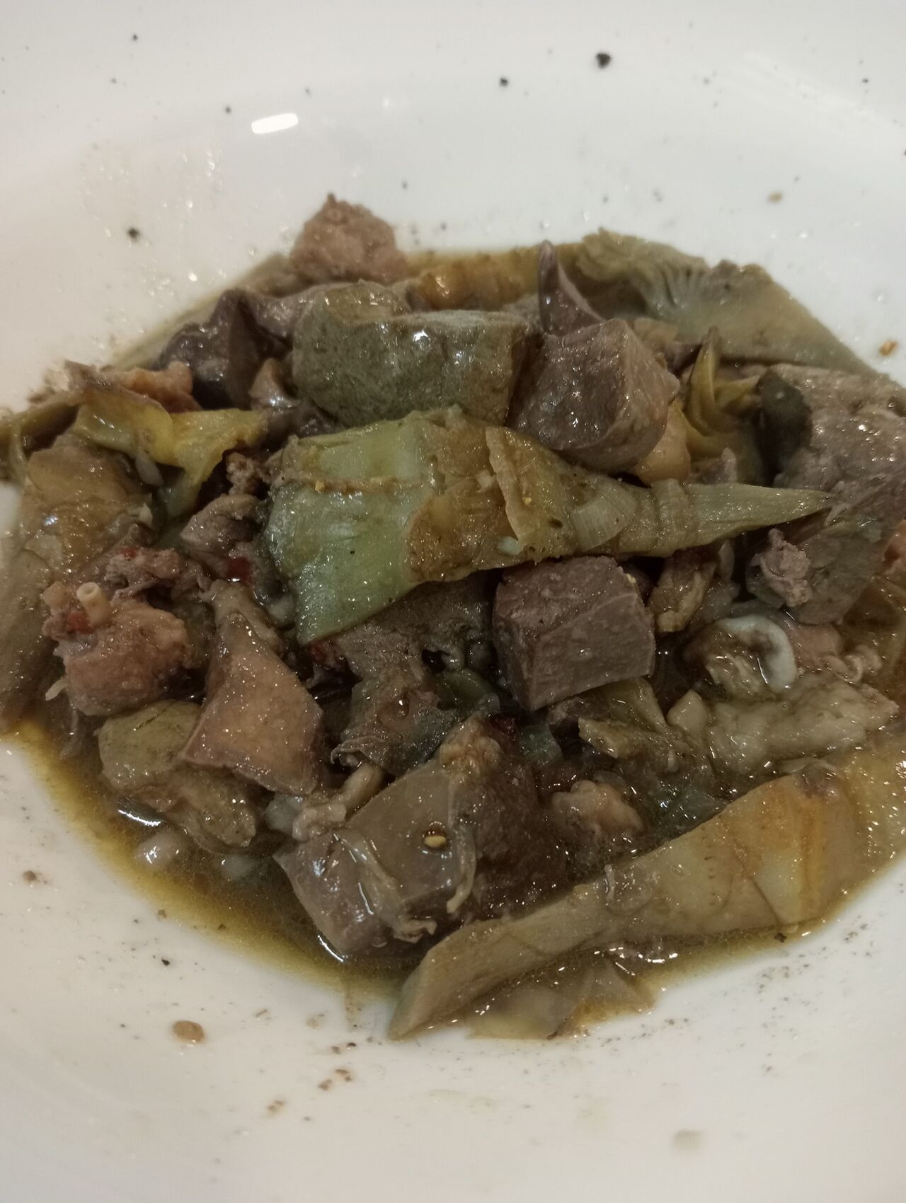 Coratella con i Carciofi