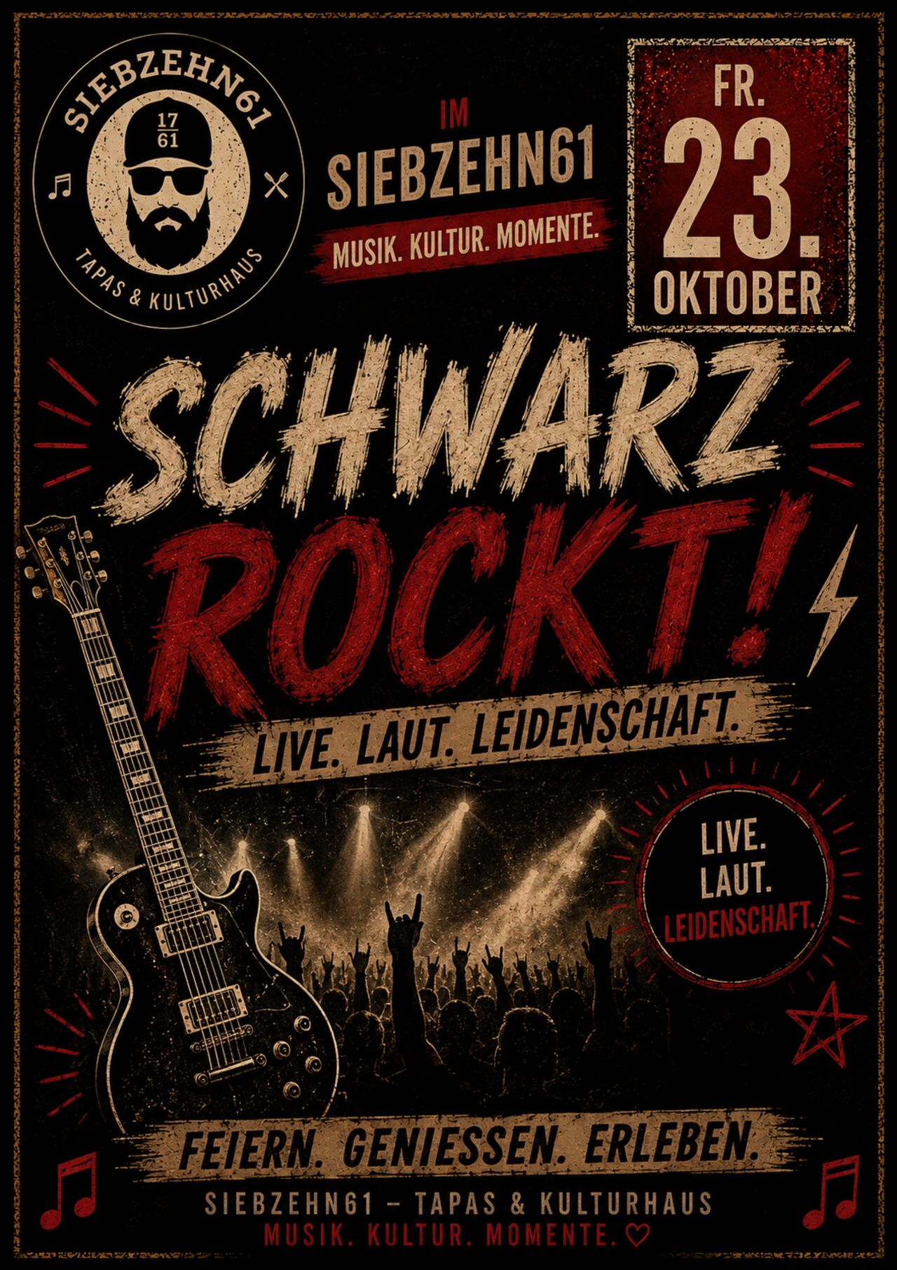 Freitag 23.10 Schwarz rockt!