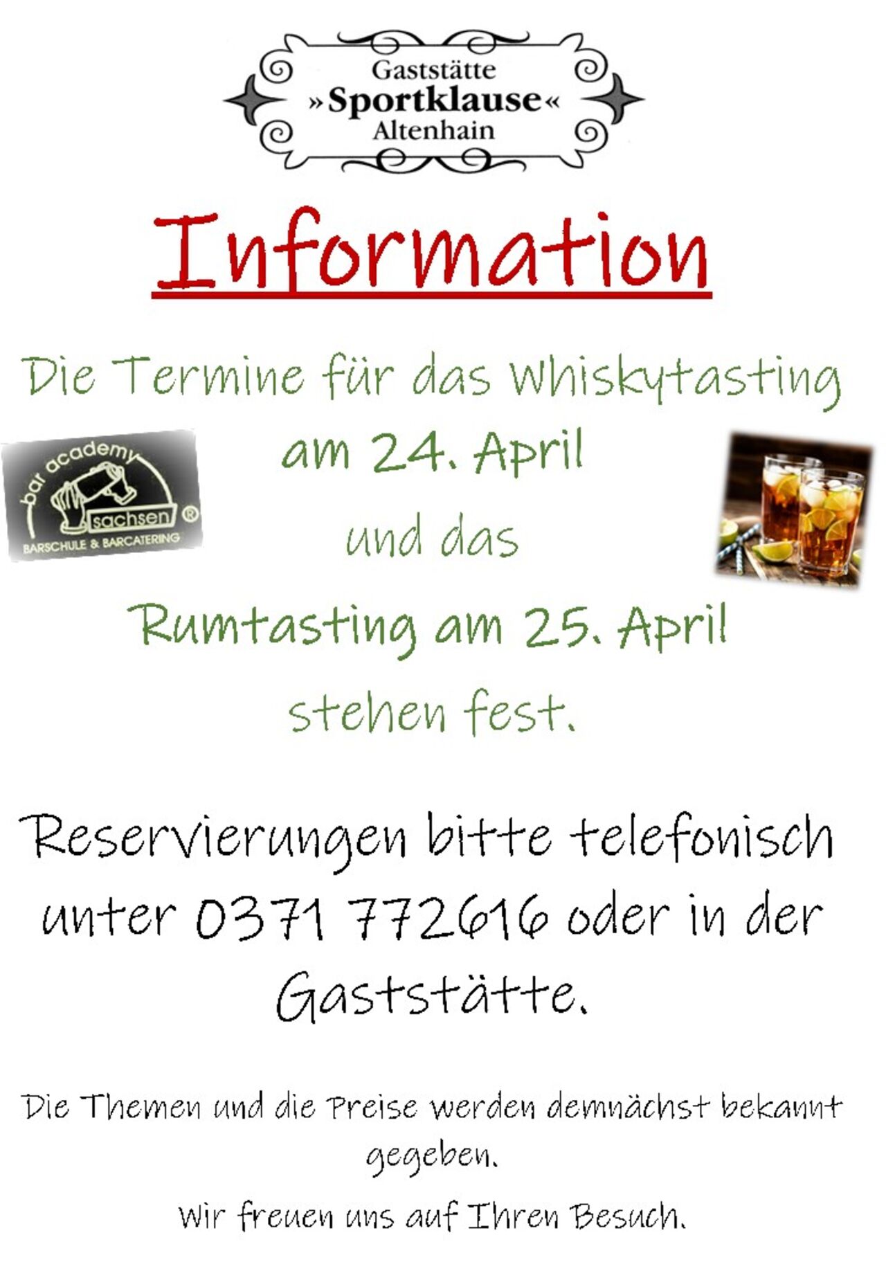 Whisky- Rumtasting 2026