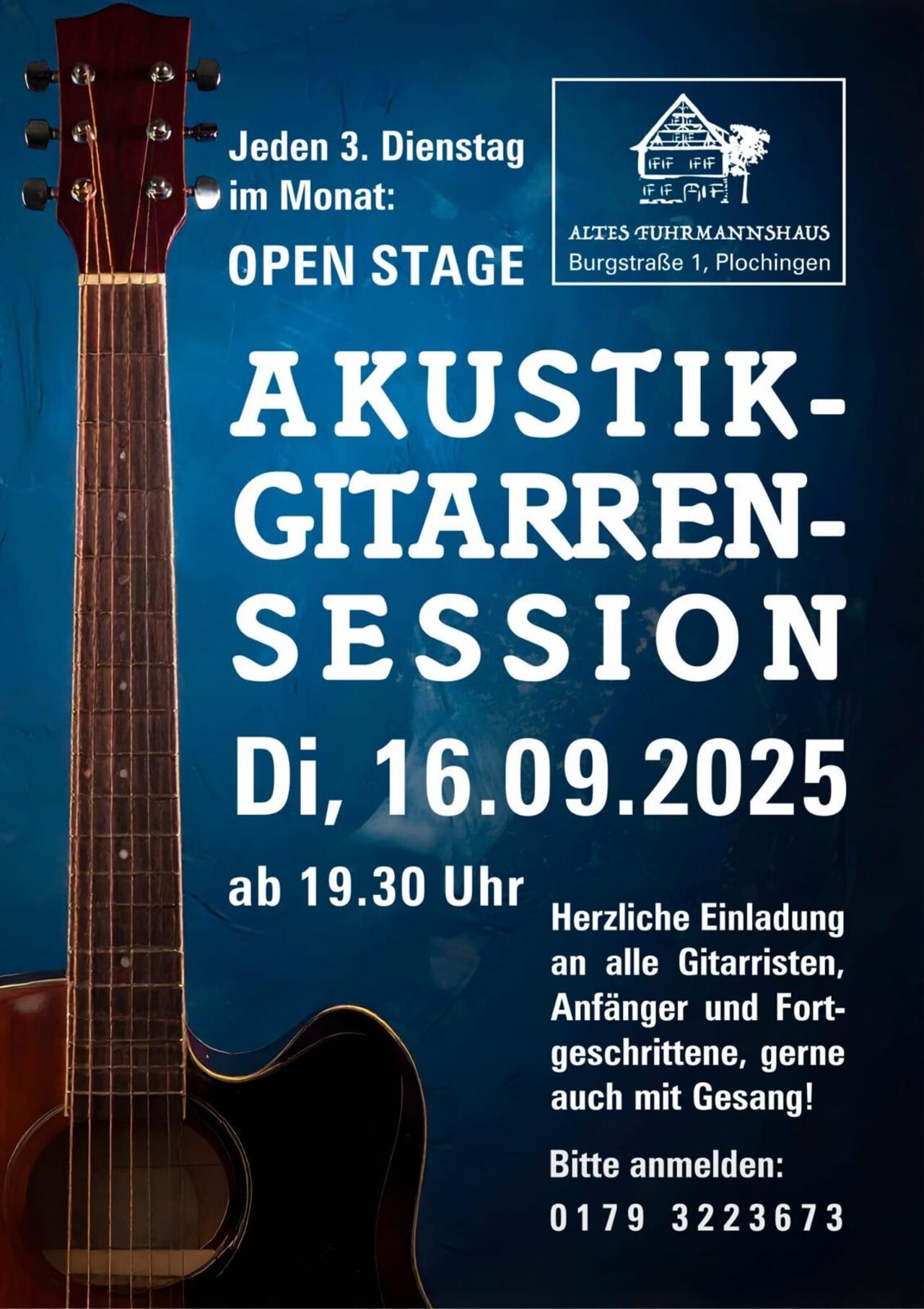 16.09.2025: OPEN STAGE: Akustik Gitarren Session !