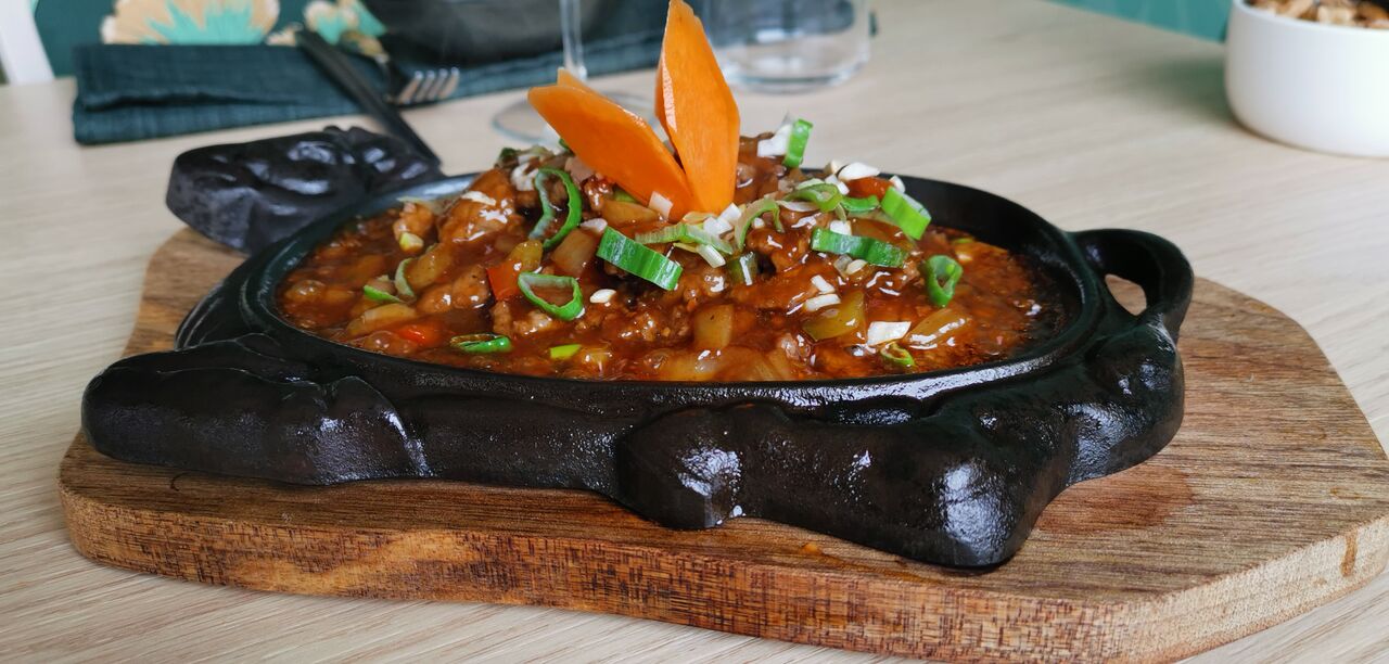 Boeuf à la diable du restaurant chinois Le Ginkgo à Vichy