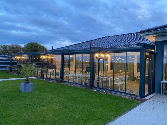 Blick auf unseren schönen neuen Wintergarten