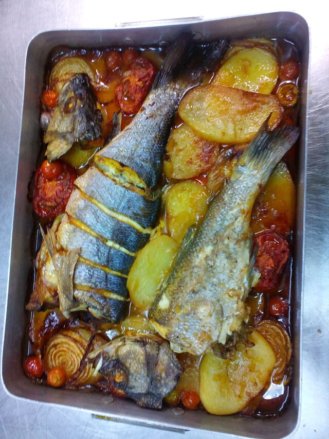 PESCADO AL HORNO DE LA MARY