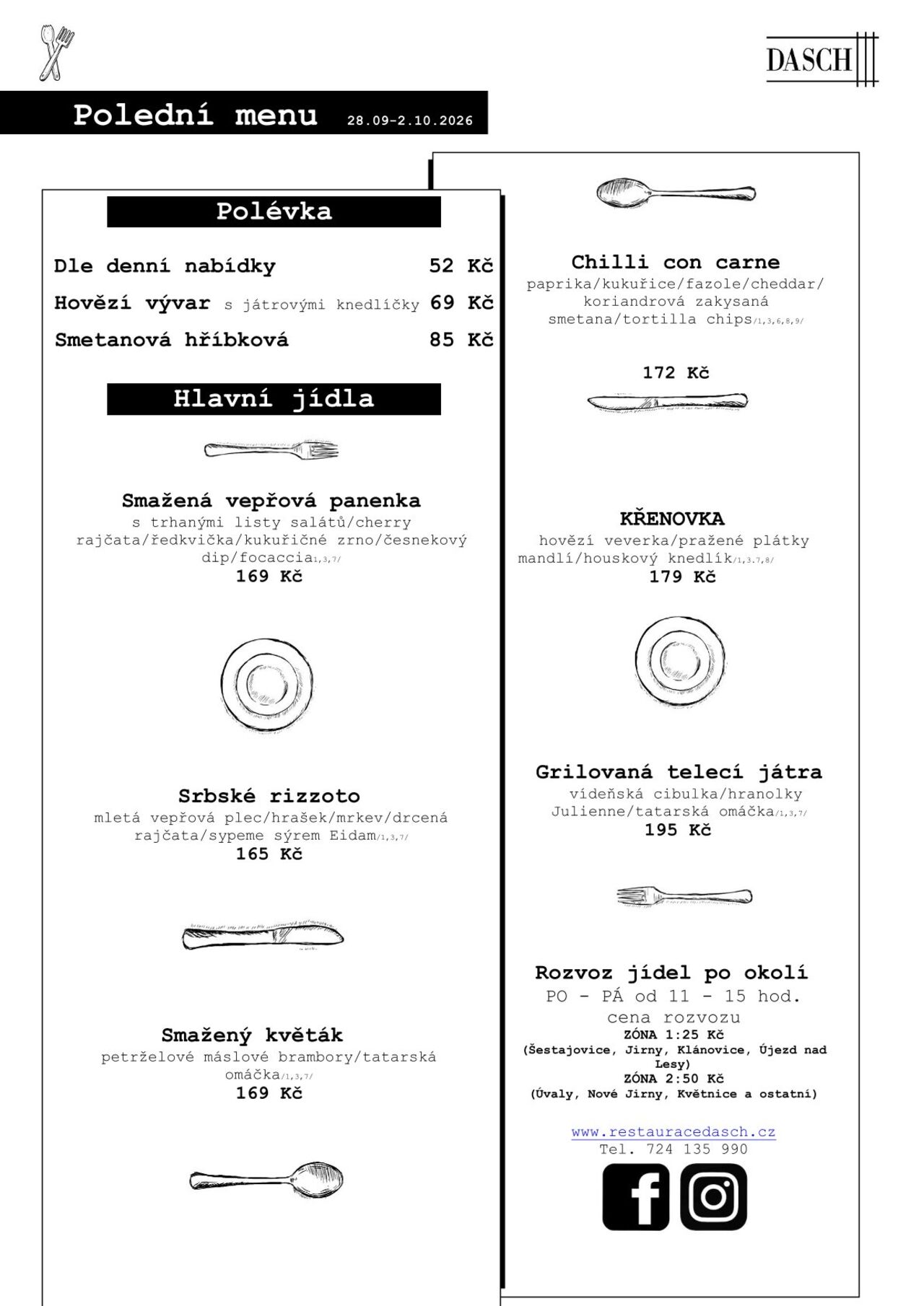 Polední menu