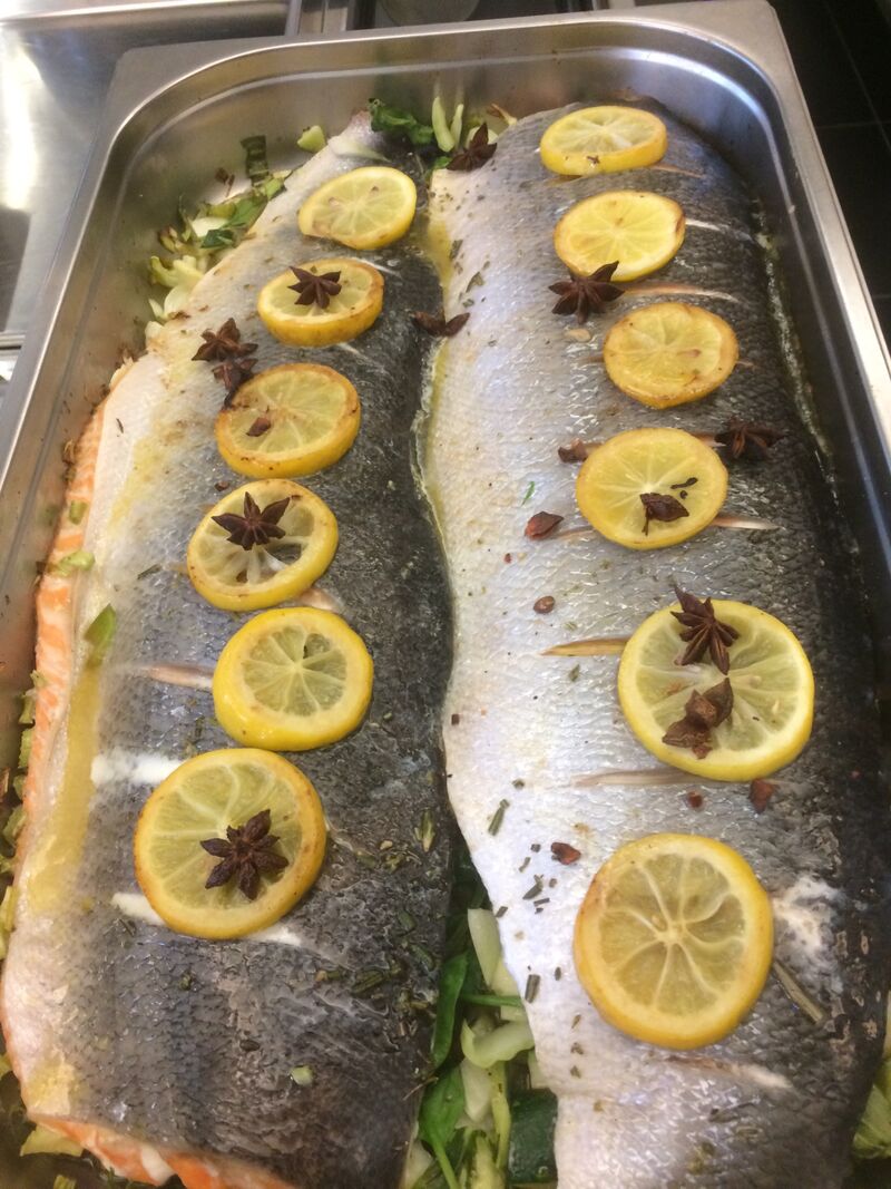 Gemarineerde zalmfilet