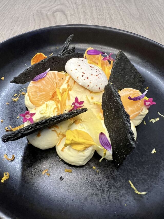 Agrumes en textures / Sablé au Charbon