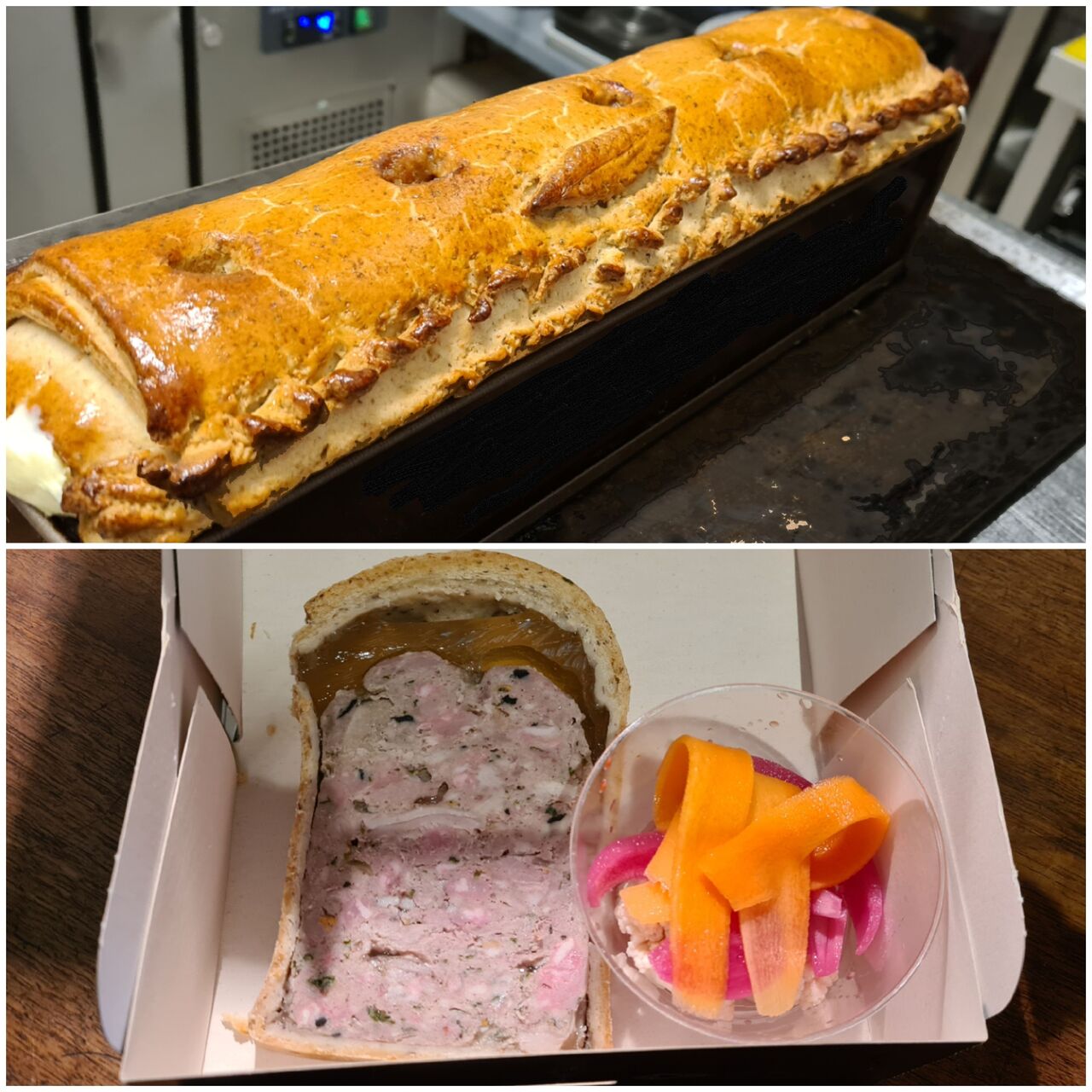 A emporter, Pâté en croute maison lapin et volaille, pickles de légumes